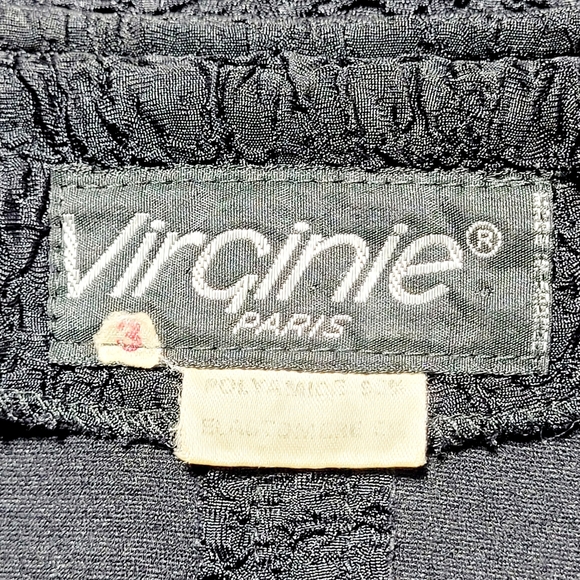 Vintage Virginie Paris Jet Black Boucle Jacket (M/12/14) - Picture 7 of 10